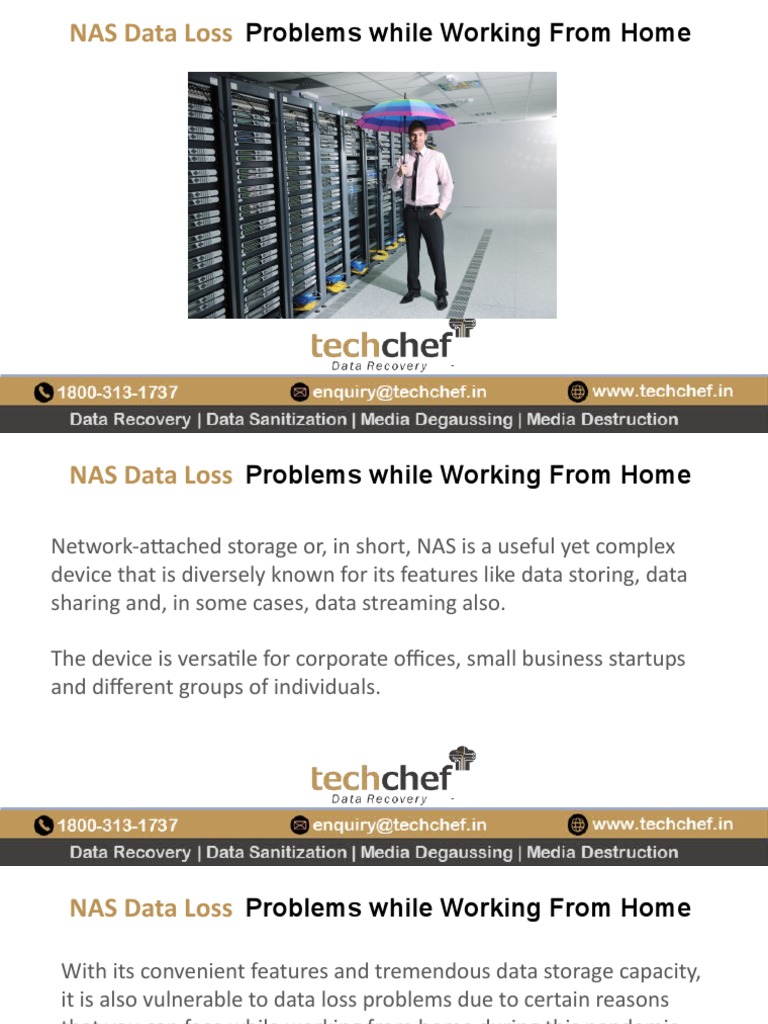 NAS Data Loss Problems While Working From Home - PPTX - Techchef - 1 ...