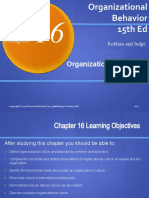 Chapter 16 Org Culture