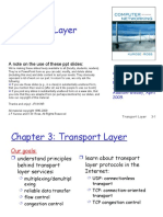 Transport Layer: A Note On The Use of These PPT Slides
