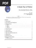 A Quick Tour of Python