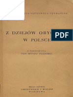 Anna Nałęcz-Ostrowska - "Z Dziejów Obyczaju W Polsce" (1937)