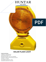 Huntar MS 53945 Solar Flash Light Specs