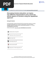 (Solveig) Discussing Inclusive Education An Inquiry Into Different Interpretations and A Search For Ethical Aspects of Inclusion Using The Capabilities Approach