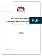 Pre-Session Note Submission: Sezs-Desirability, Eminent Domain and Policy Making Business, Government & Society