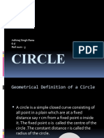 Presentation On Circle and Its Properties For Class 6