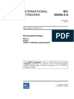 International Standard: Environmental Testing - Tests - Test FC: Vibration (Sinusoidal)