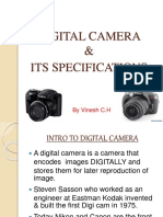 Digital Camera & Its Specifications: by Vinesh C.H