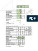 Joint Geometry Data: (+ve Tension, - Ve Compression)