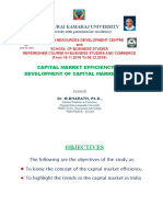 Madurai Kamaraj University: Capital Market Efficiency and Development of Capital Market in India