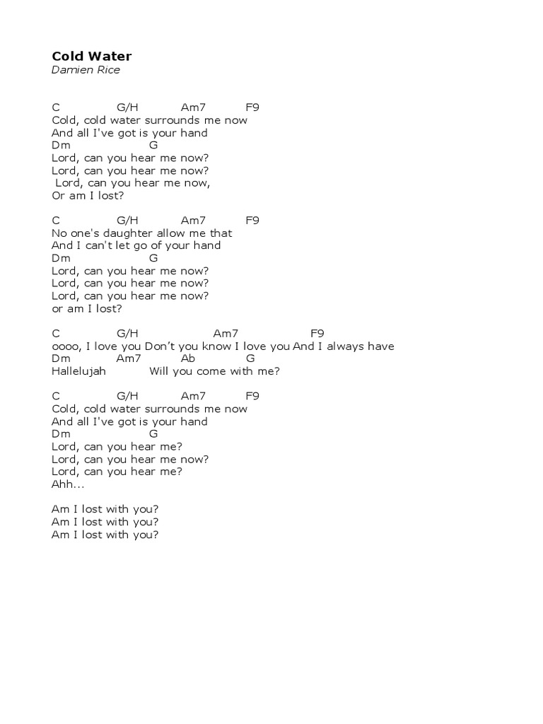 Cold Water | PDF