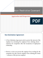 Approaches To Non-Solicitation Restrictive Covenant