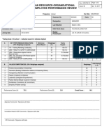 Employee performance review form
