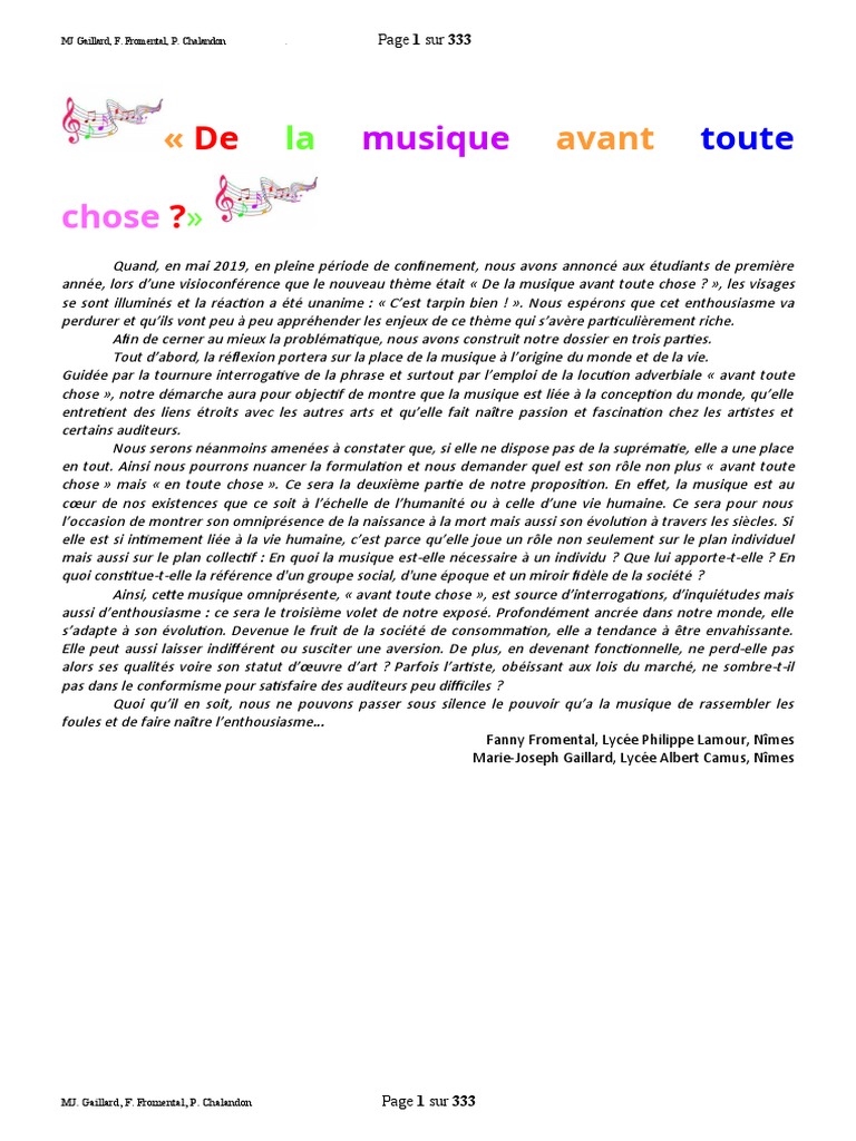 La Valse Lente Des Tortues Film Streaming Vf De La Musique Avant Toute Chose - 0 | PDF