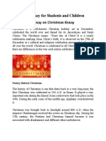 Christmas Essay For Students and Children
