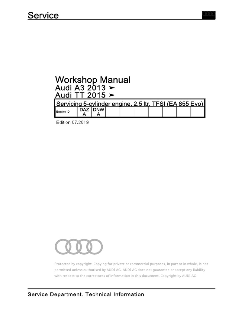 Audi Rs3 Ttrs - Daza Dnwa | PDF | Fuel Injection | Rotating Machines