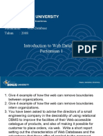 Introduction To Web Database Pertemuan 1
