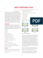 Structured Cable Certification Tests