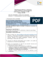 Guia de actividades y Rúbrica de evaluación - Escenario 1 Conceptualización inicial e-Mediador en AVA