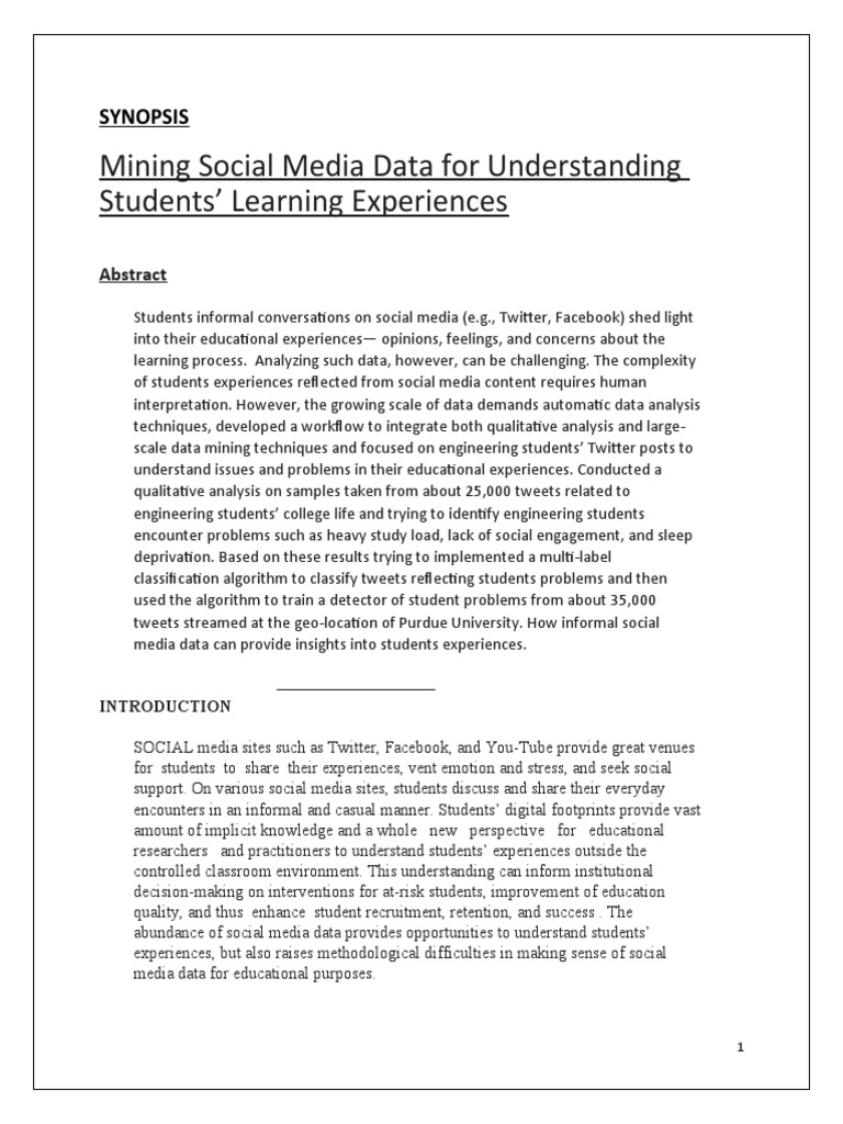 Mining Social Media Data For Understanding Students' Learning ...