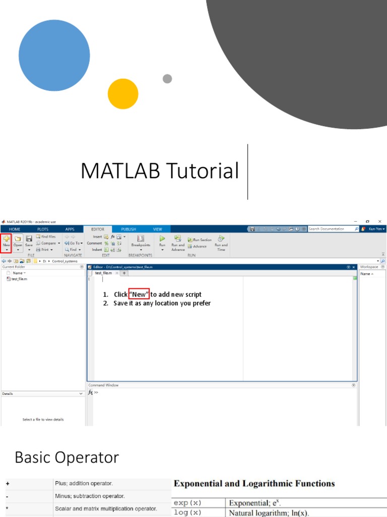 MATLAB Tutorial | PDF