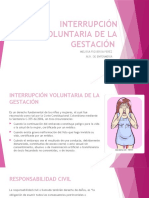 Interrupción Voluntaria de La Gestación