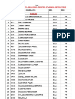 Cdse (I) - 2010 SSC (NT) - 93 Course: Position of Joining Indtructions