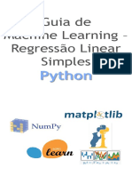 Guia de Machine Learning - Regressão Linear Simples: Python