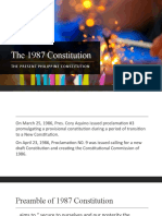 The 1987 Constitution - Summary