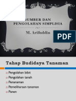 IV. Sumber Dan Pengolahan Simplisia