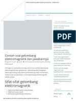 Contoh Soal Gelombang Elektromagnetik Dan Jawabannya