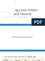 Writing Cover Letters and Résumé