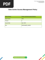 Data Centre Access Management Policy V2_ 13 April 2021 Commented