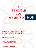 A Seminar ON Memristors