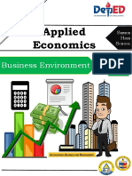 Applied Economics: Business Environment 666