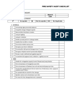 Fire Safety Inspection Checklist | PDF | Fire Safety | Fires