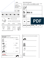 Folleto de Apoyo Al Proceso de Lectoescritura