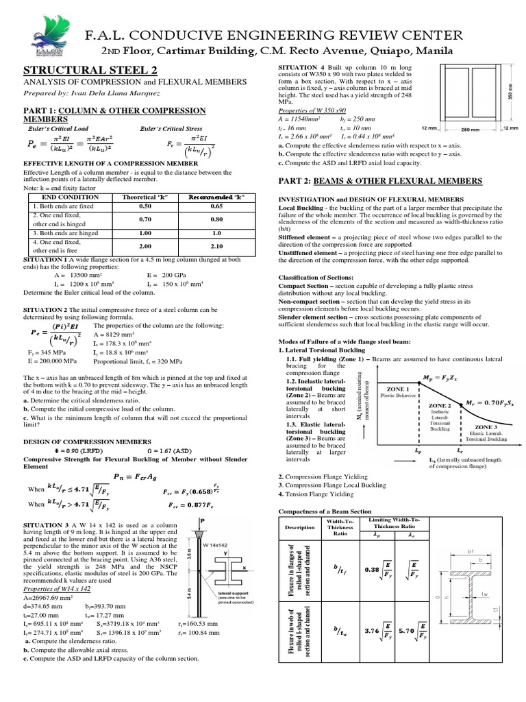Structural Steel Analysis Guide | PDF | Buckling | Beam (Structure)