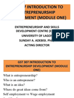 GST307-Introduction To Entrepreneurship Development Module 1