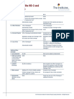 Comparison of The HO-3 and The DP-3 Forms