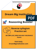 Reverse Syllogism New Pattern (DreamBigInstitution)