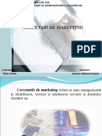 Cercetari de marketing- Stamate Mihaela Daniela