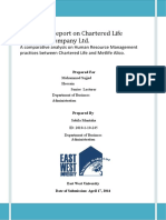 Internship Report On Chartered Life PDF