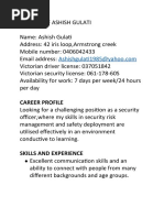 Career Profile