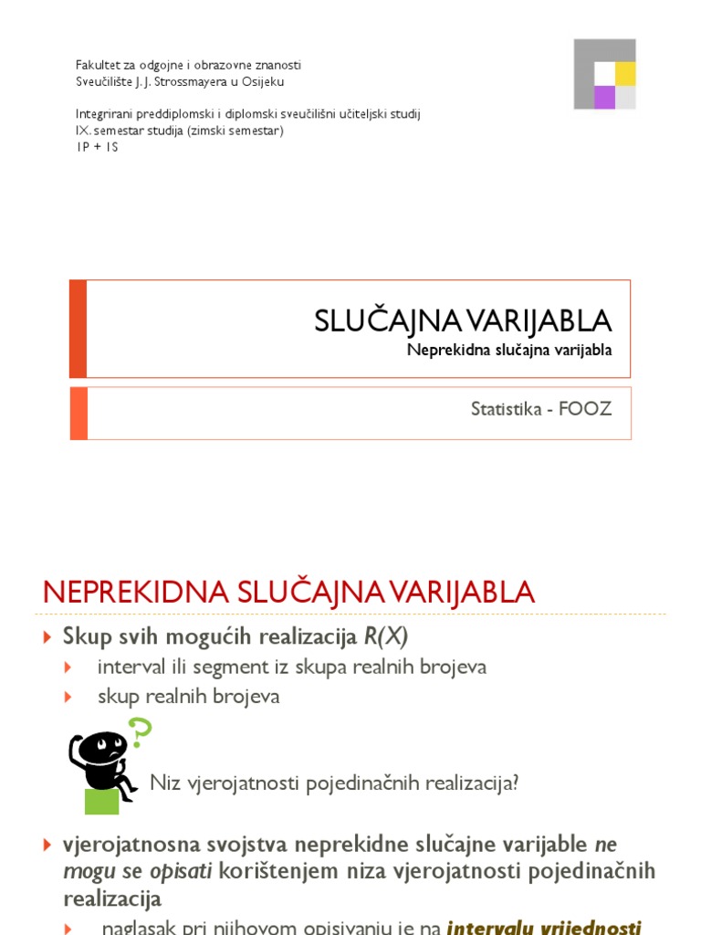 Slučajna Varijabla | PDF
