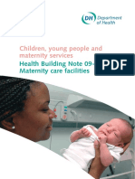 Children, Young People and Maternity Services: Health Building Note 09-02: Maternity Care Facilities