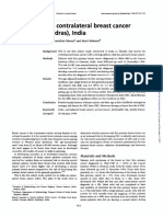 Risk Factors For Contralateral Breast Cancer