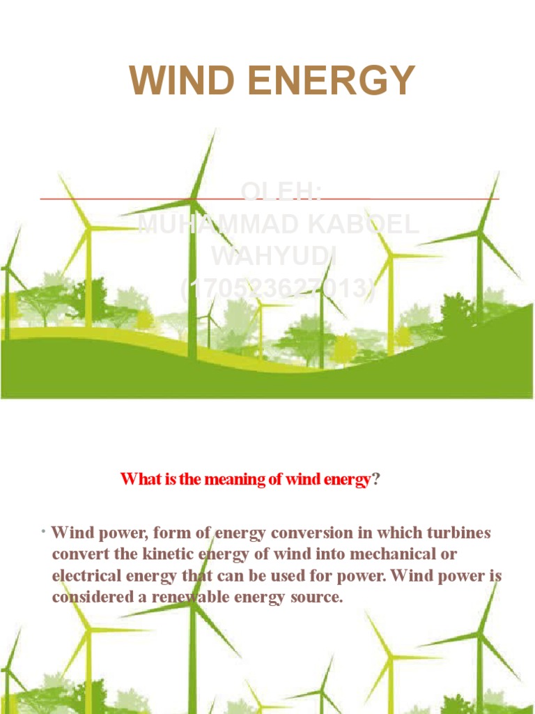 Understanding Wind Energy Conversion | PDF | Wind Turbine | Wind Power