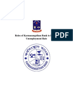 Roles of Karmasangsthan Bank To Reduce Unemployment Rate in Bangladesh