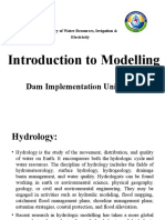 Introduction To Modelling: Dam Implementation Unit (DIU)