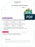 Rúbrica de Evaluación de Ciencias Naturales - Marzo